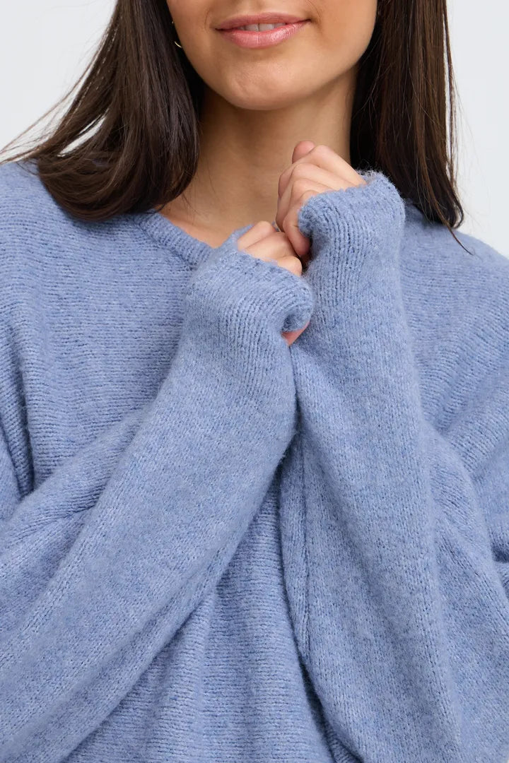 Bela Blue Melange Jumper