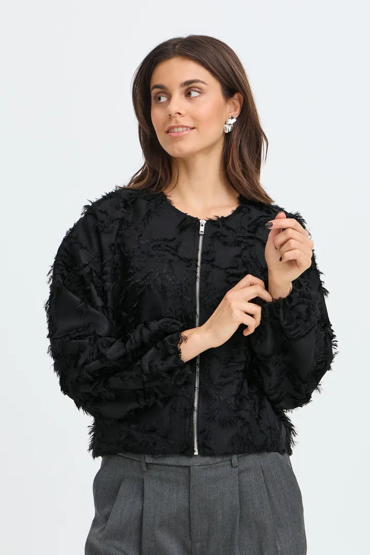 Black Cali Textured Jacket