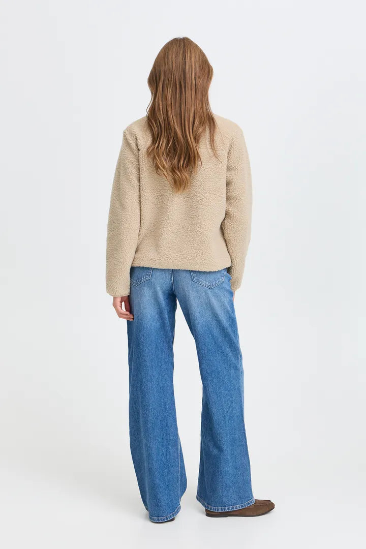 Oatmeal Teddy Fleece Alea Jacket