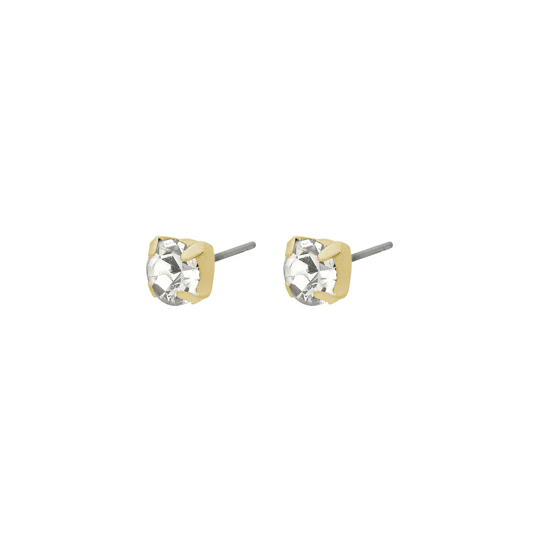 Crystal Gold Plated Earstuds