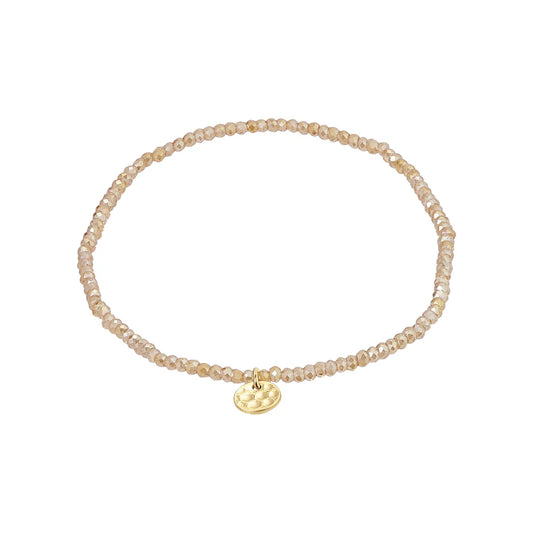 Indie Peach Beaded Bracelet