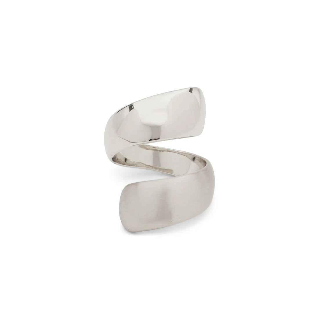 Alma Wraparound Silver Plated Ring
