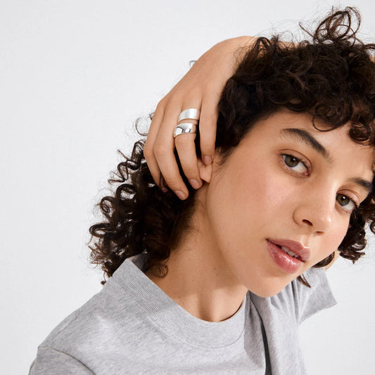 Alma Wraparound Silver Plated Ring