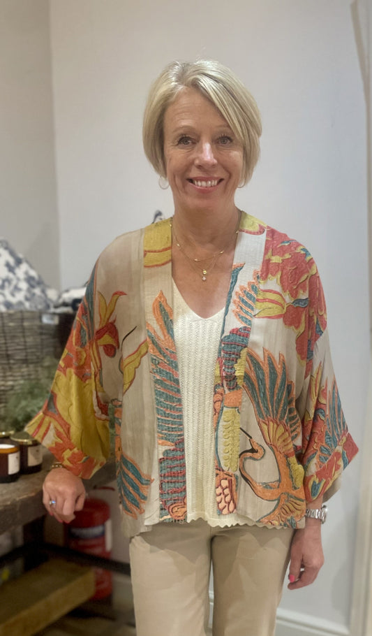 Crane Stone Kimono