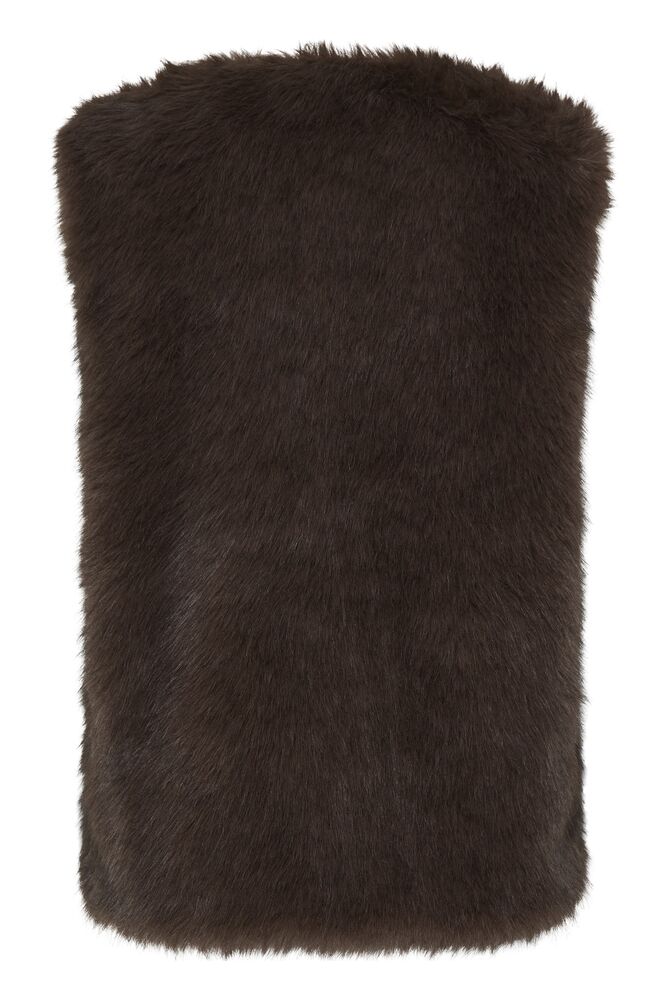 Brown Faux Fur Cesille Waistcoat