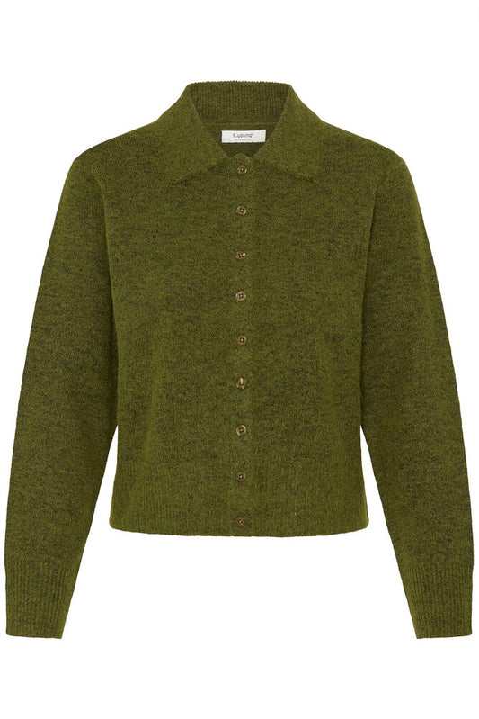 Khaki Minua Button Cardigan