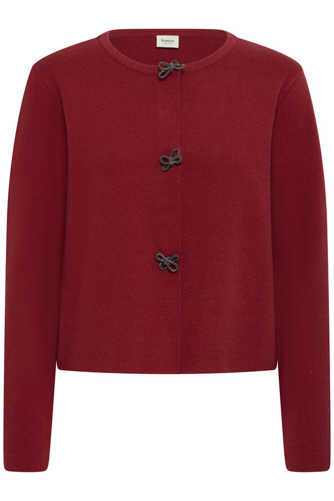 Red Diamante Bow Cardigan