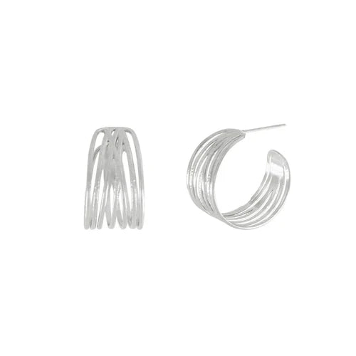 Dnsk Courage Waterproof String Hoop Earrings