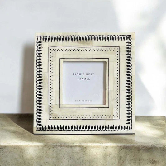 Biggie Best Ivory & Black 4x4 Picture Frame