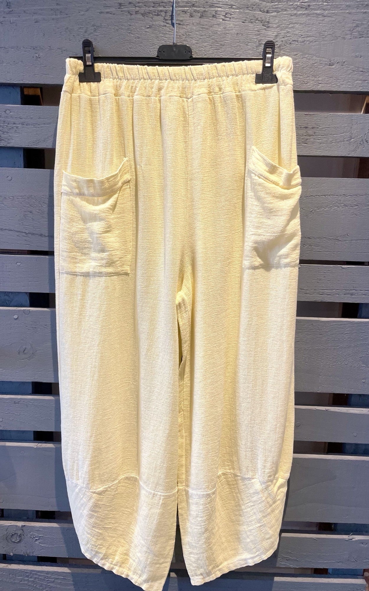 Lemon 2 Pocket Hessian Trouser