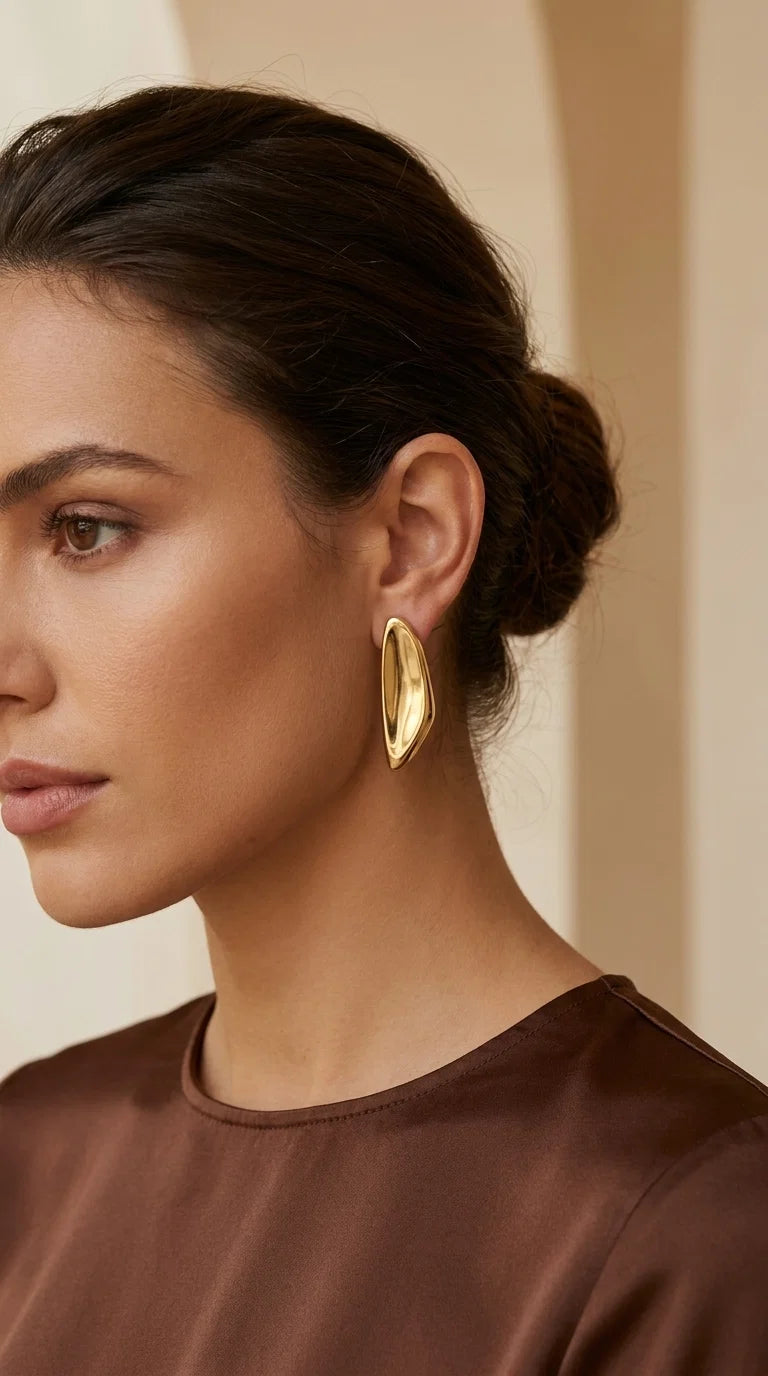 Statement Gold Earring