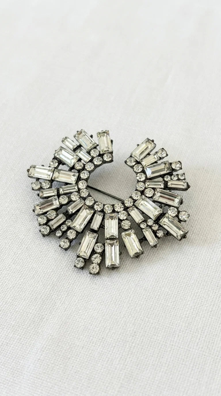 Crystal Design Brooch