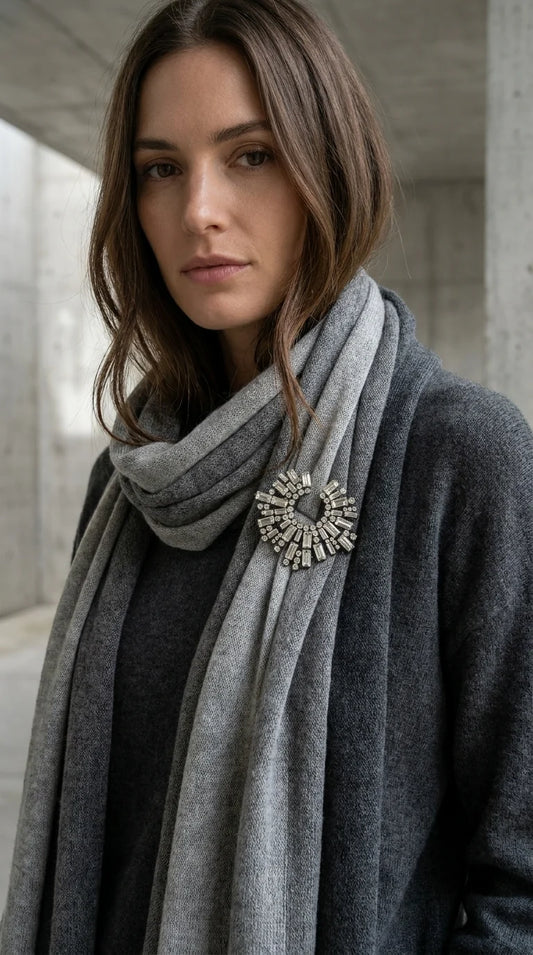 Crystal Design Brooch