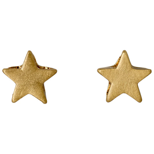 Ava Gold Plated Star Earrings