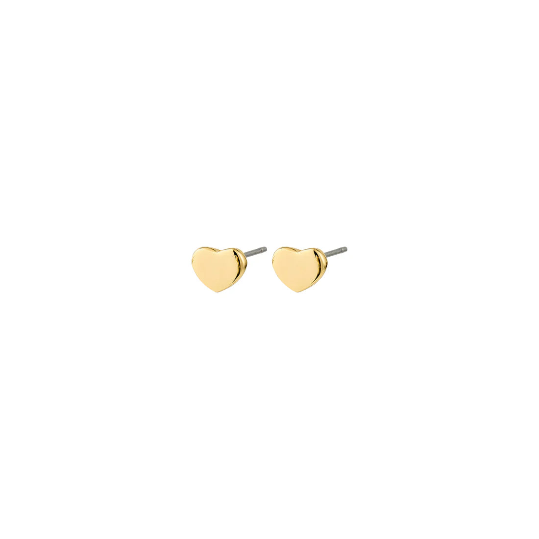 Arin Gold Plated Heart Stud Earrings