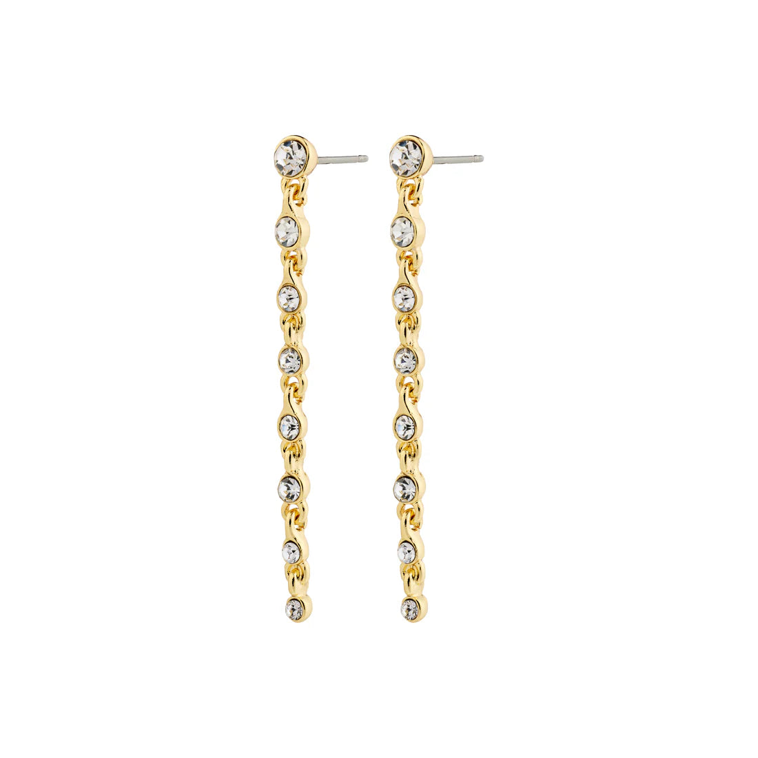 Imogen Gold Plated Crystal Pendant Earrings