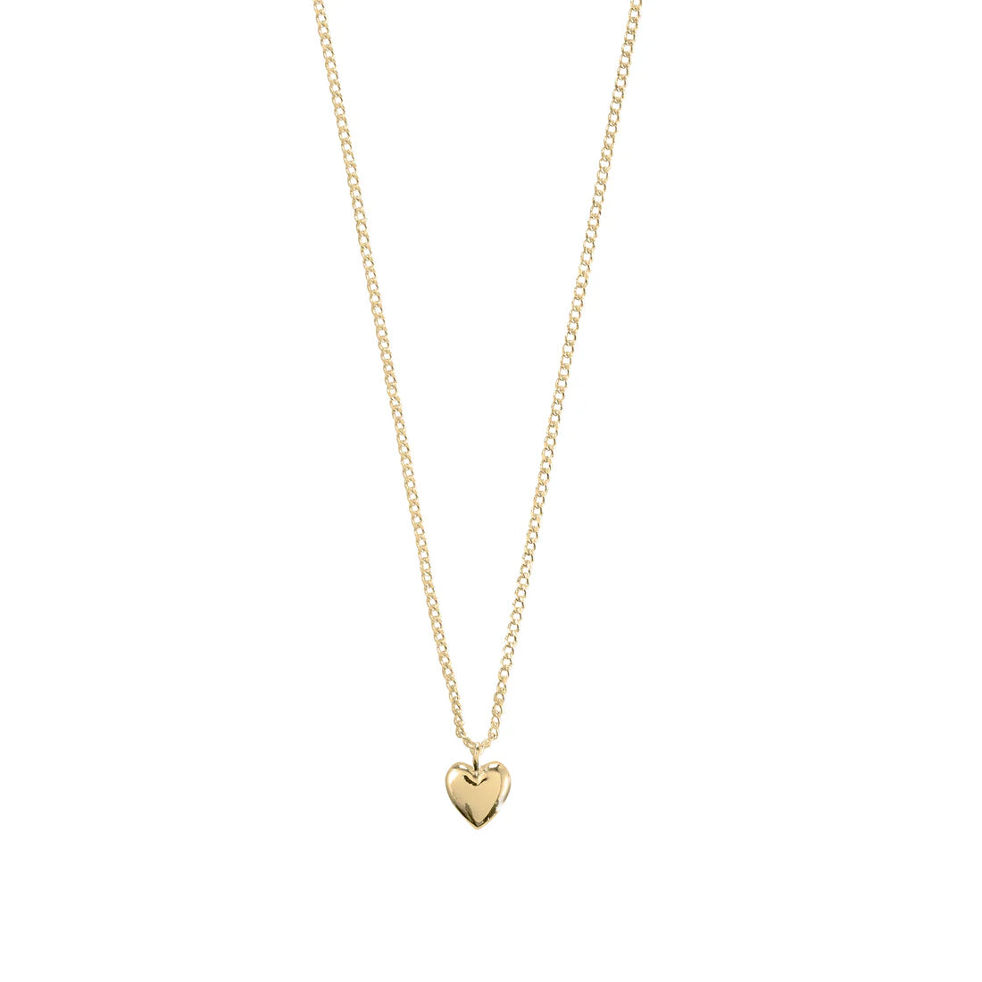 Alaia Gold Plated Heart Charm Necklace