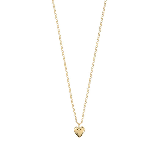 Alaia Gold Plated Heart Charm Necklace
