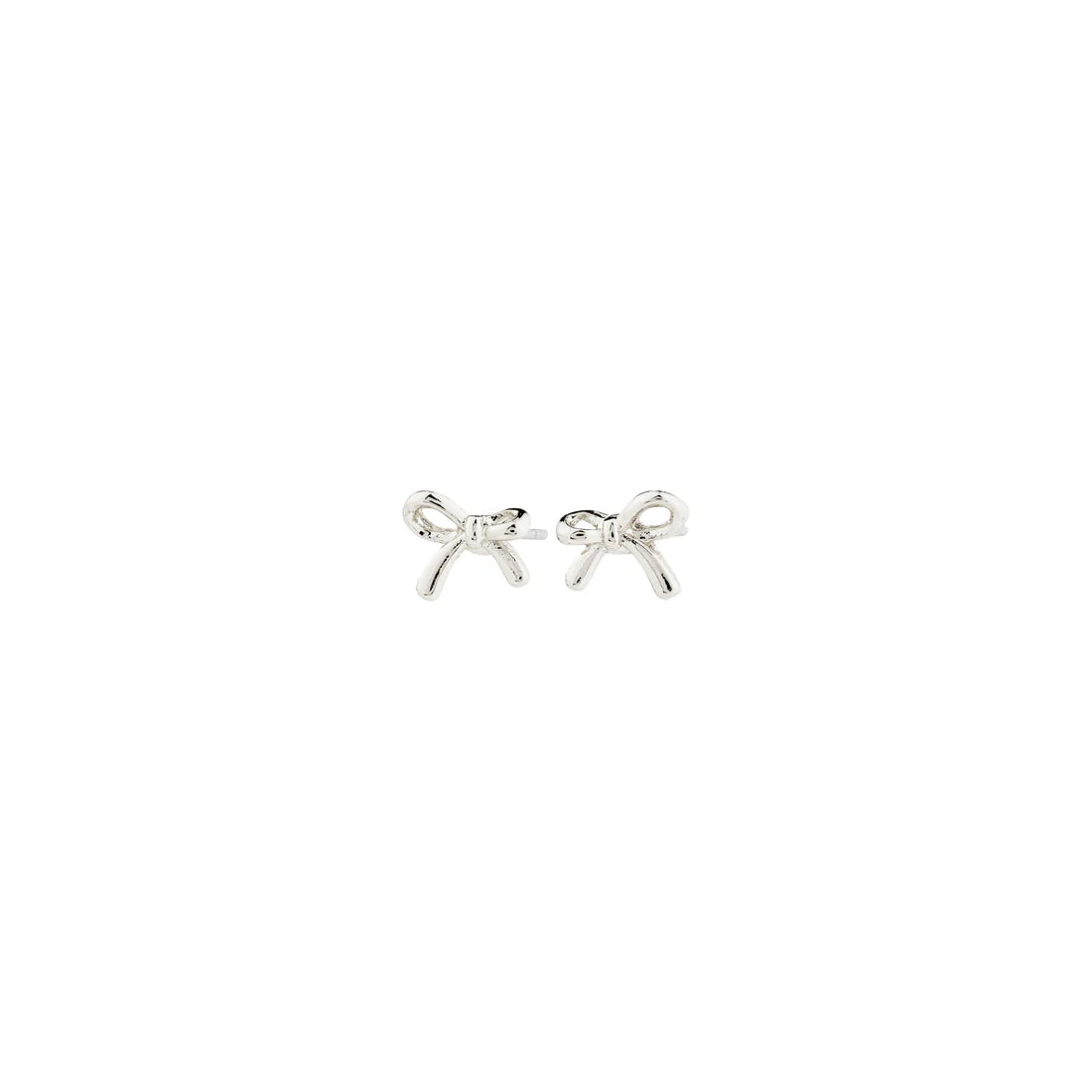Lysandra Silver Plated Bow Earrings