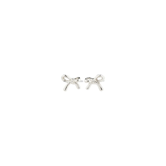 Lysandra Silver Plated Bow Earrings