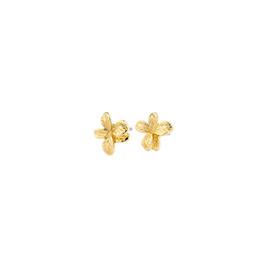 Charmaine Flower Gold Plated Stud Earrings