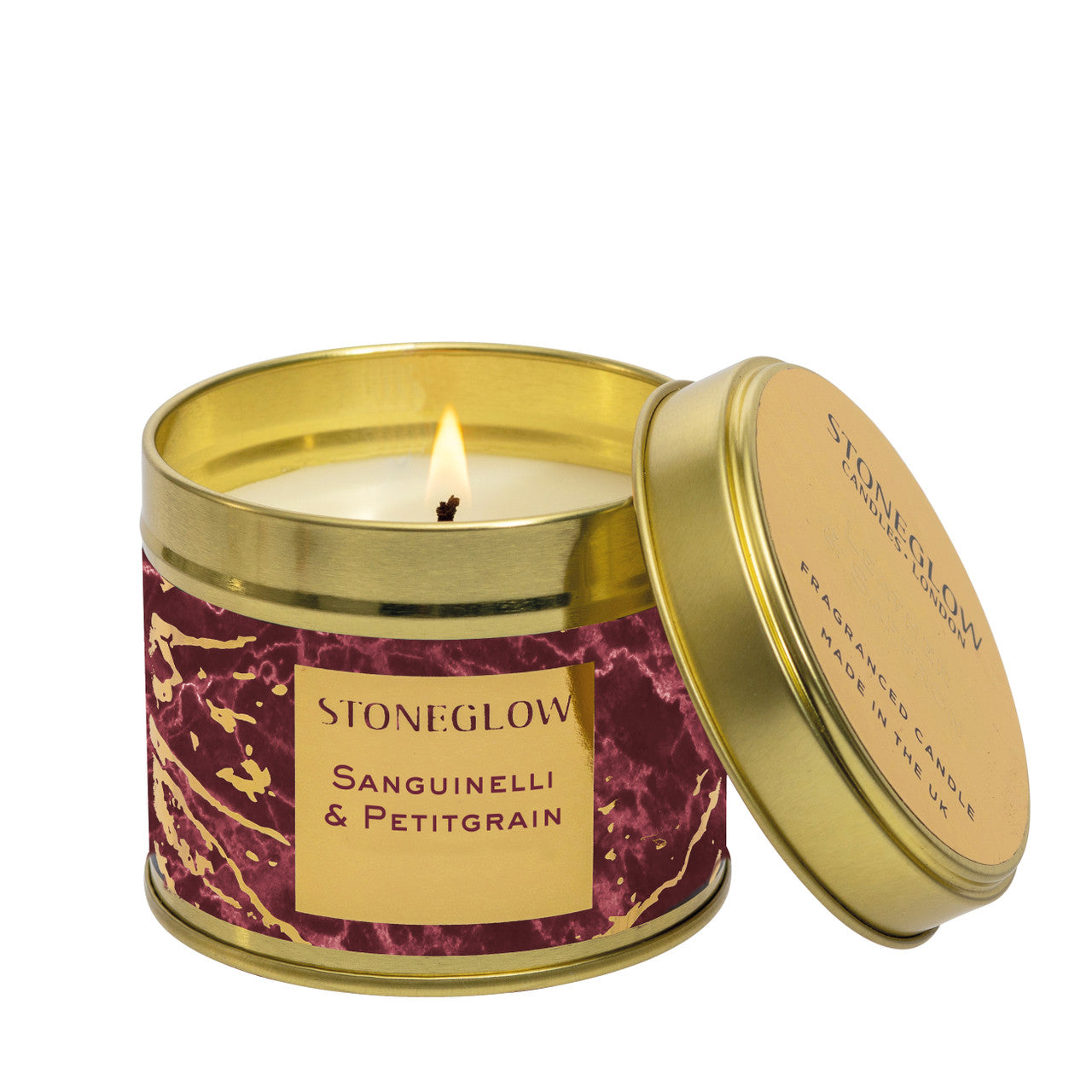 Sanguinelli & Petitgrain Tin Candle 140g