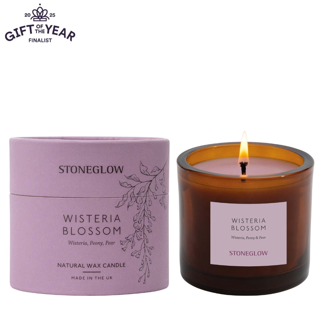 Walled Garden Wisteria Blossom Natural Wax Boxed Candle (79 x 89mm)