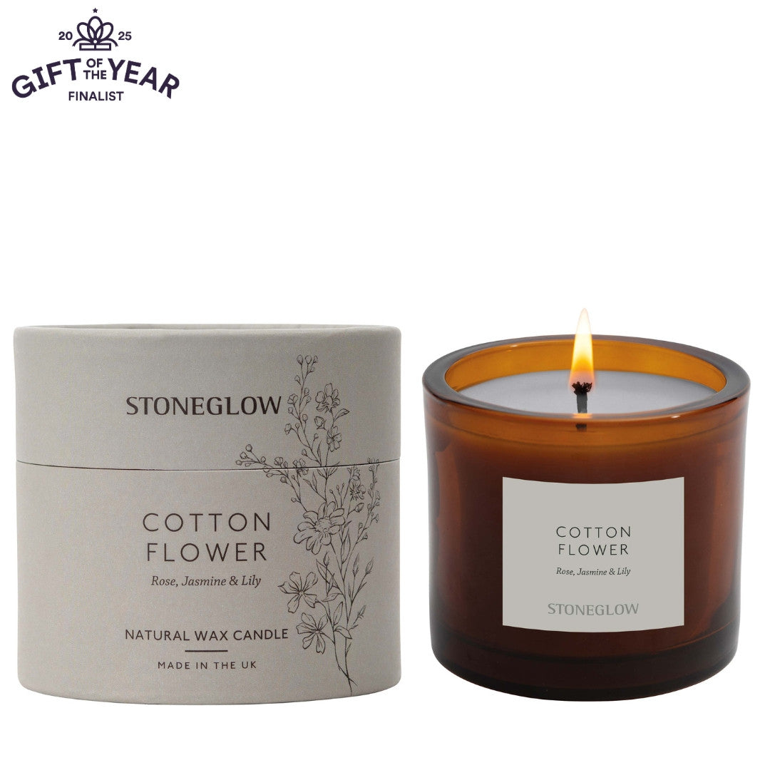 Walled Garden Cotton Flower Boxed Candle (90 x 80mm)