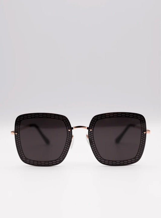 Black Lace Sunglasses