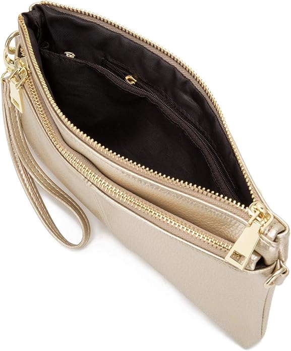 Gold Metallic Crossbody Bag