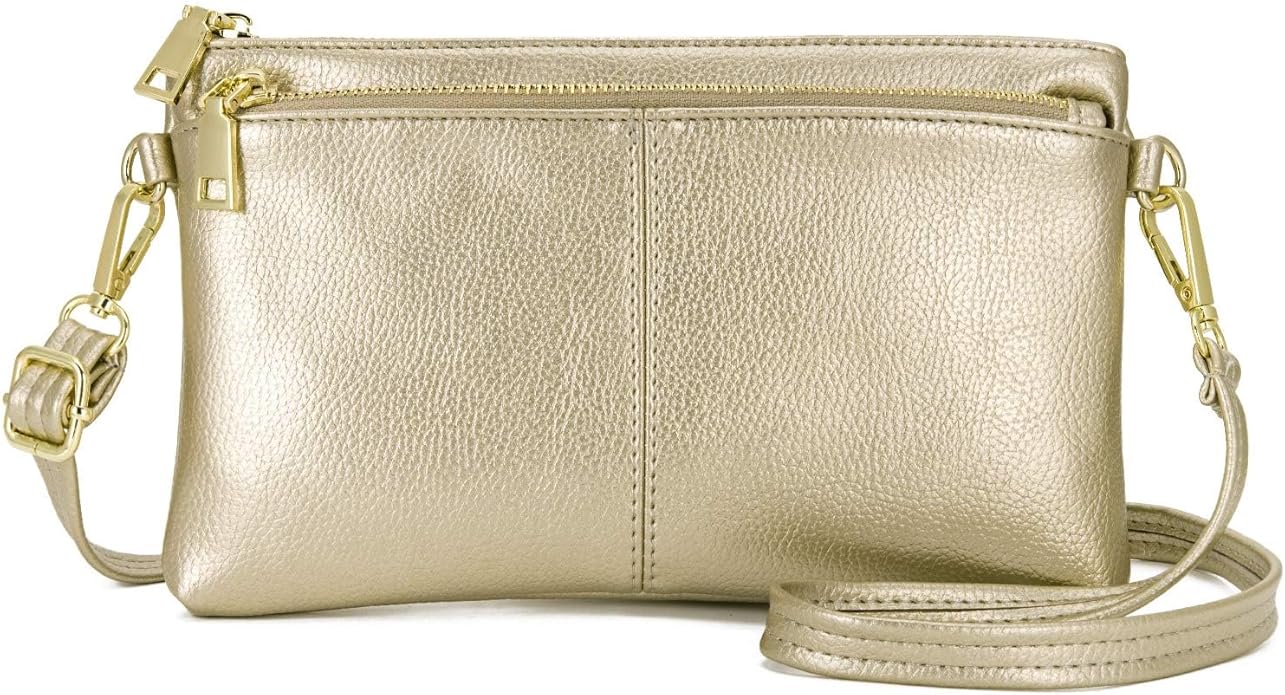 Gold Metallic Crossbody Bag