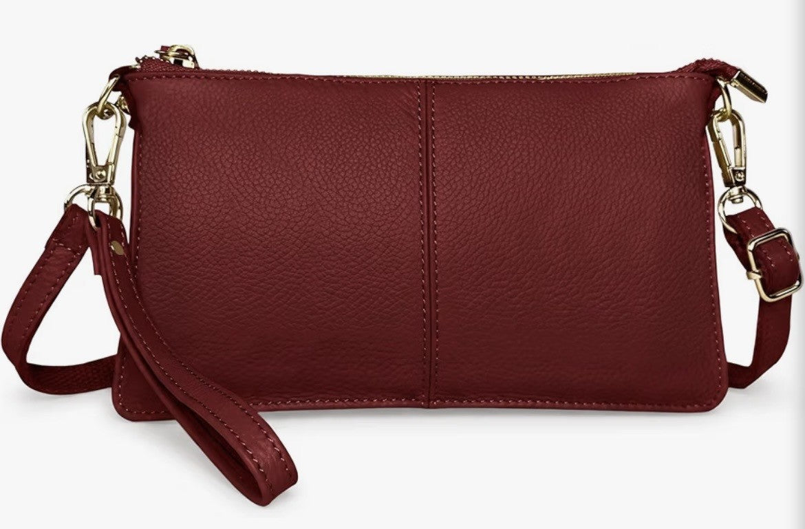 Formica Dark Red Clutch Bag