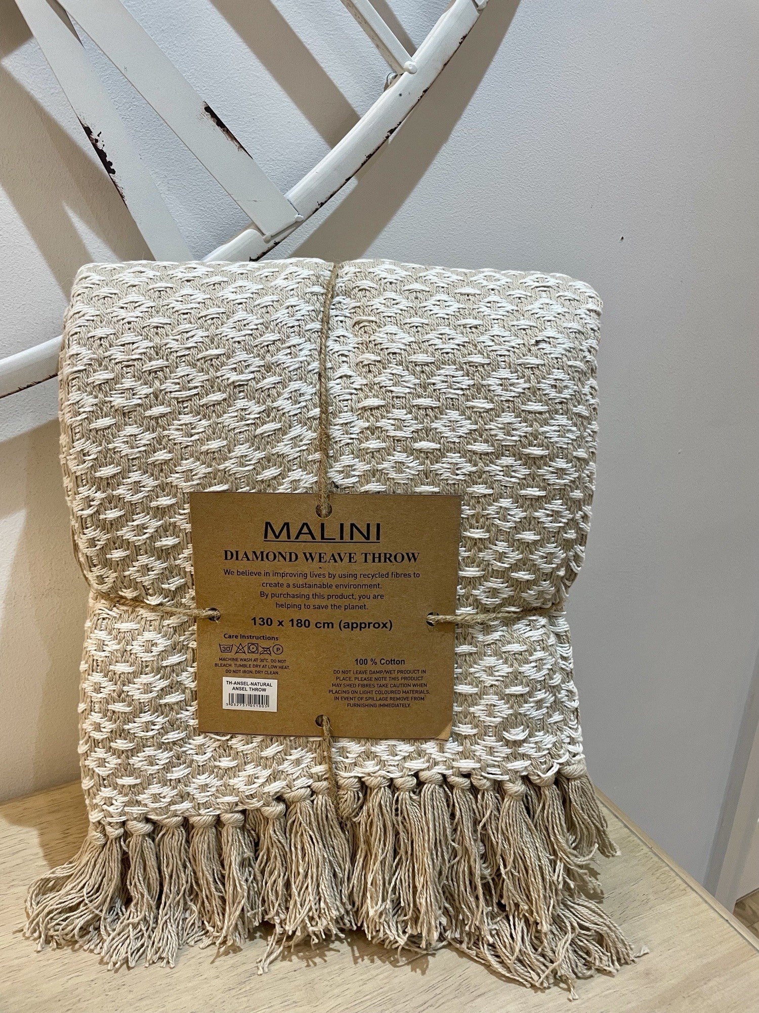 Malini Ansel Natural Throw – The Little Boutique