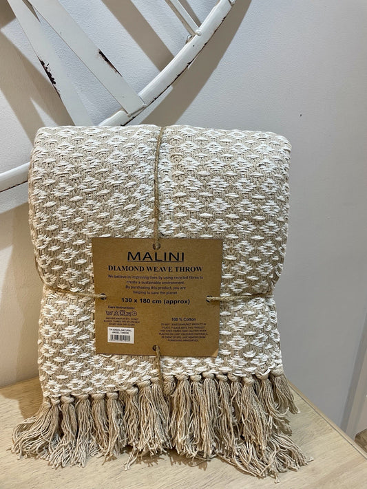 Malini Ansel Natural Throw