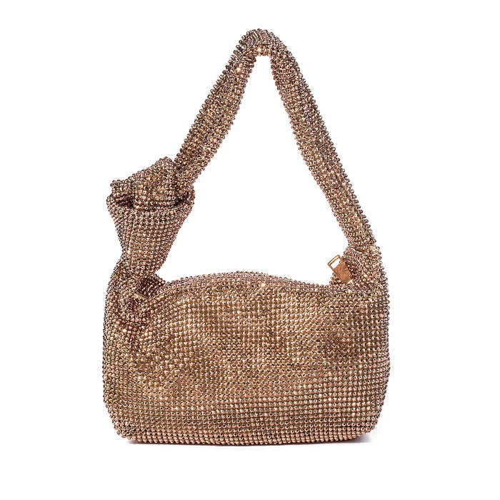 Gold Bag with Knotted Handle