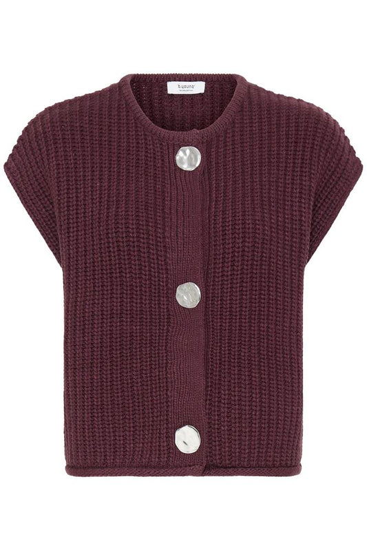Norma Fig Button Knitted Waistcoat