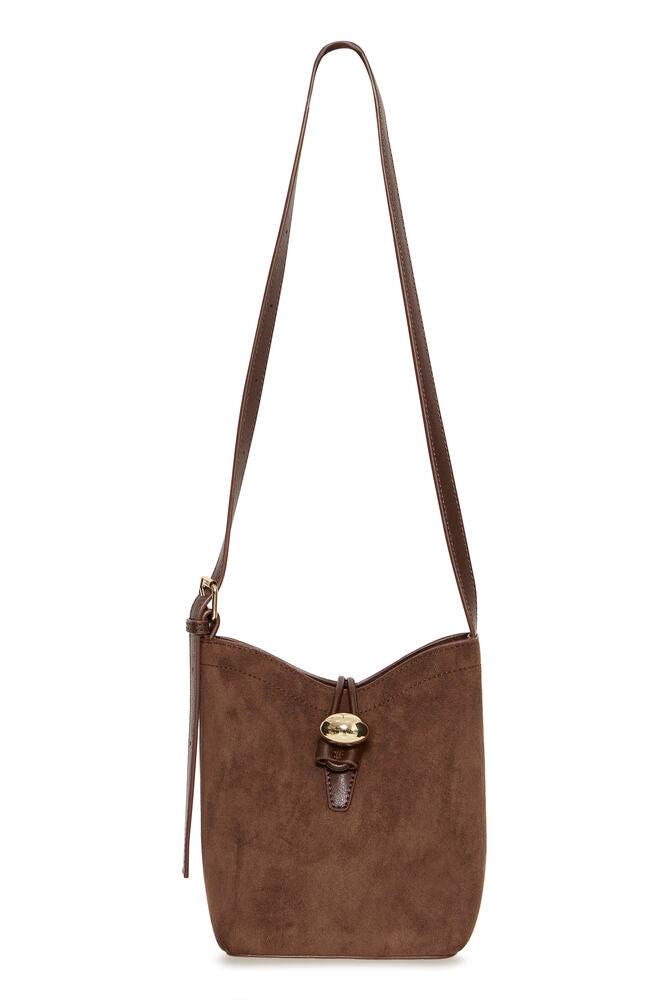 French Roast Brown Vuede Bucket Bag