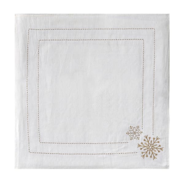 Set of 4 Snowflake Napkins