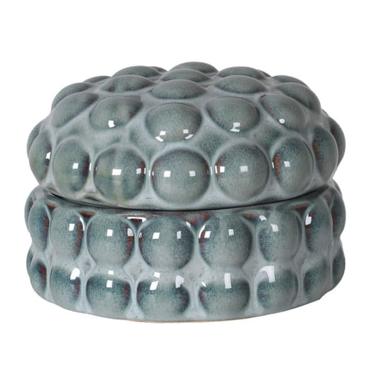 Blue Bobble Ceramic Trinket Box
