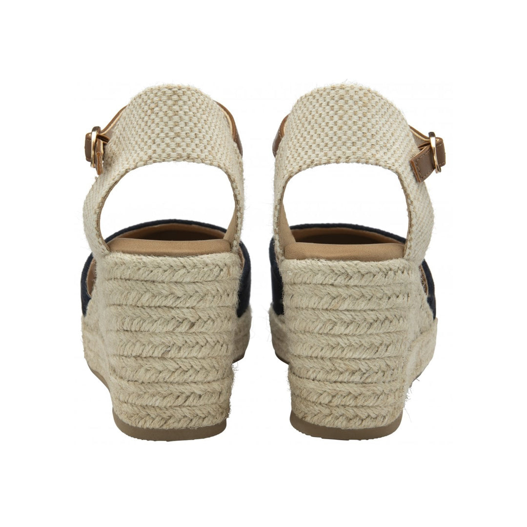 Navy Paloma Wedge Espadrille Sandals | Dunlop