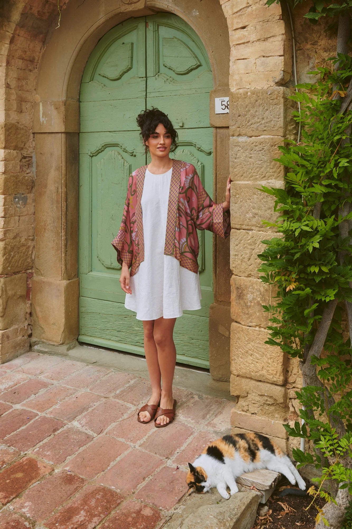 Giant Kantha Dusk Kimono