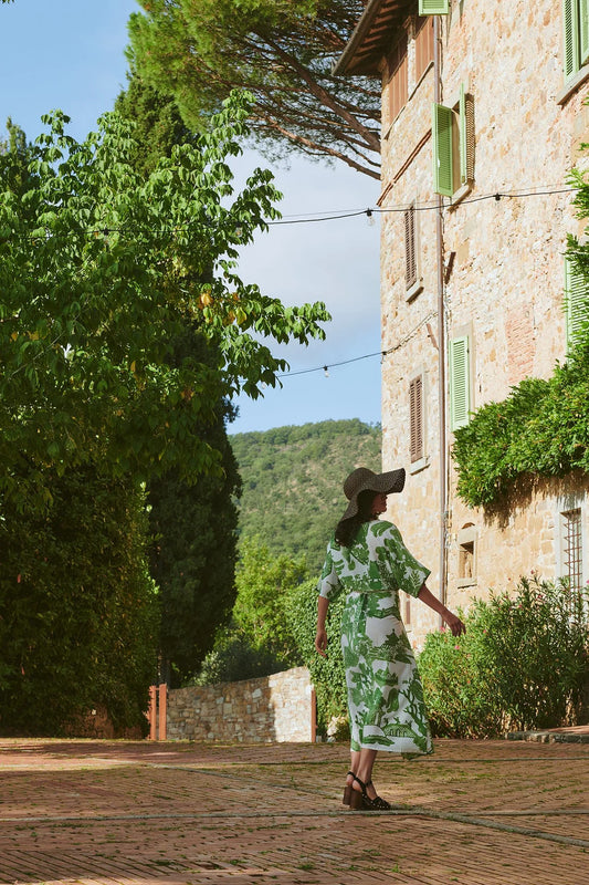 Giant Willow Green Obi Dress