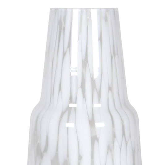 White Glass Carafe & Tumbler Set