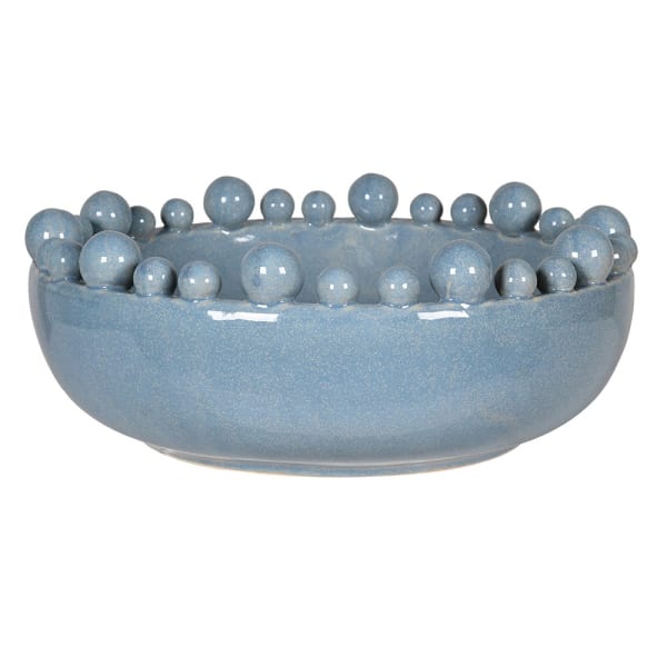 Decorative Blue Sands Bobble Edged Bowl