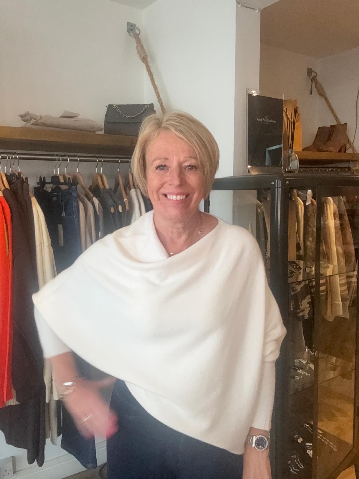 Cream Asymmetric Jumper