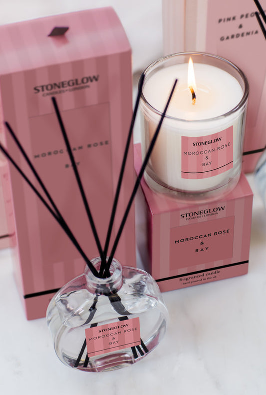 Modern Classics Moroccan Rose & Bay Boxed Candle (90 x mm)