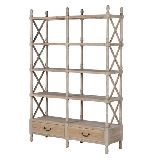 Large Rustic Double Shelves