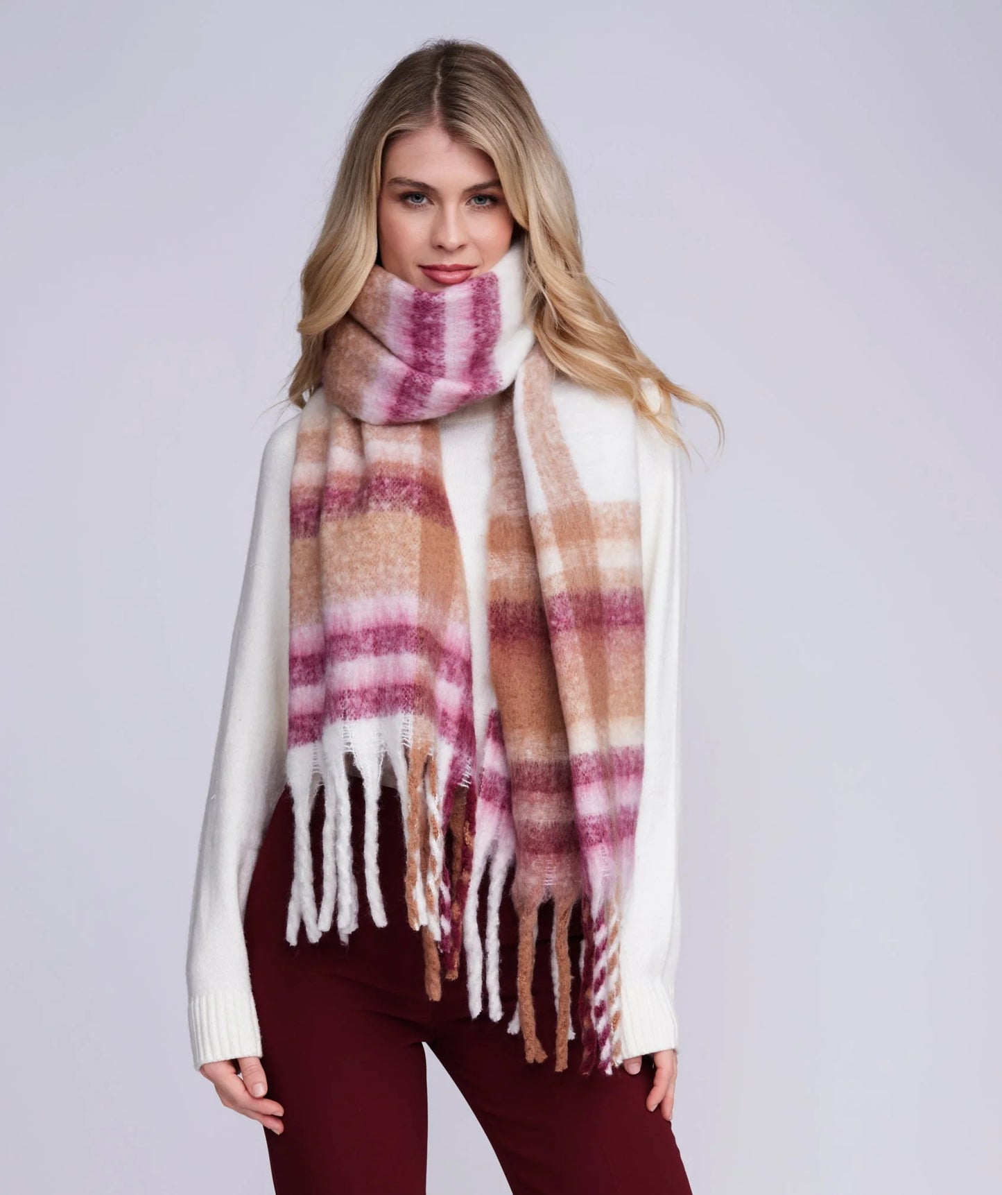 Nikita Blush Blanket Scarf
