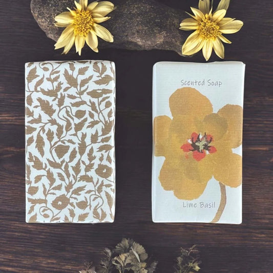 Biggie Best Lime & Basil Set of 2 Scented Soaps