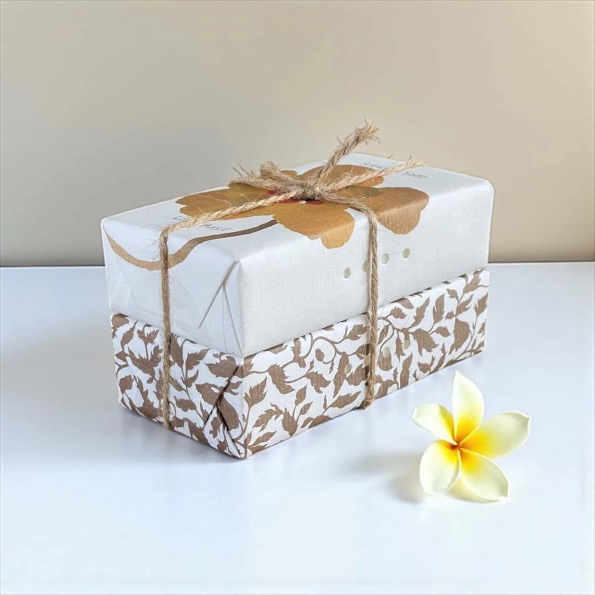 Biggie Best Lime & Basil Set of 2 Scented Soaps